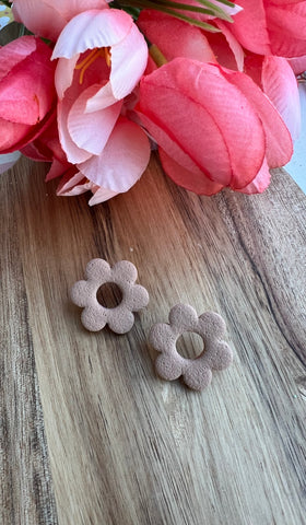Floral Accent Studs (in Sand)