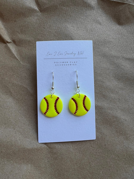 Softball Dangles or Studs